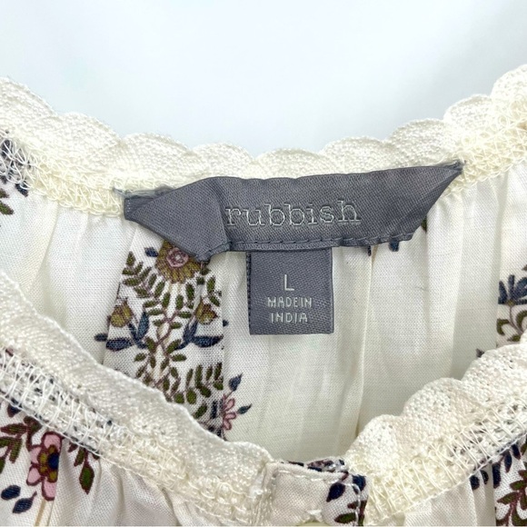 Rubbish NWT Lace Top – Cream & Brown – Size Medium - Picture 5 of 11